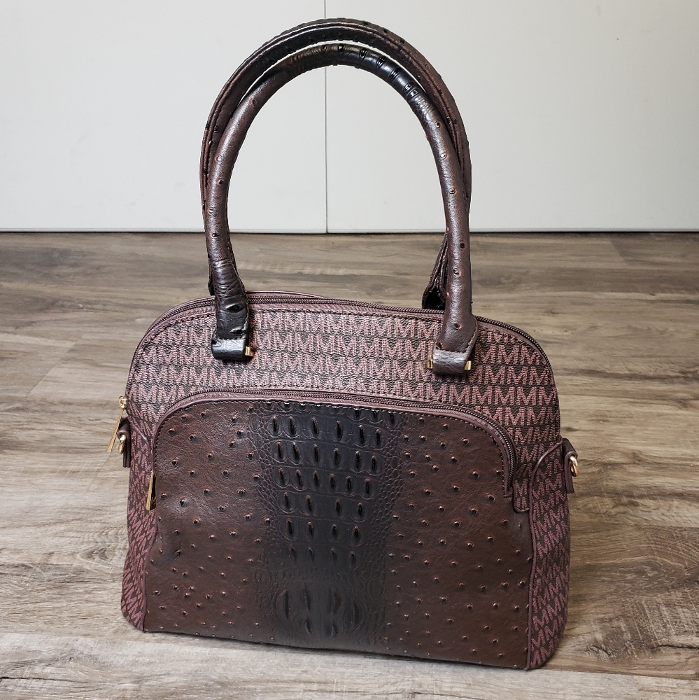 MKF Collection by Mia K. MKF-UM5522BR Fiona Tote‎ Bag, Brown